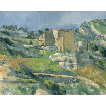 РЕПРОДУКЦИИ НА КАРТИНИ Къщи в Прованс, долината на Риалс близо до L'Estaque (1883)